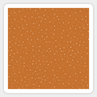 Ocher and Cream Speckled Pattern Sticker